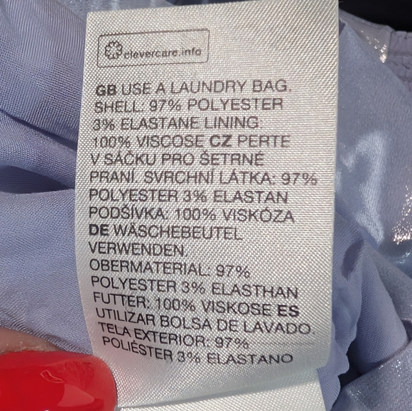 & OTHER STORIES | Metallic Puff Sleeve Top In Lilac - Picture 9 of 13